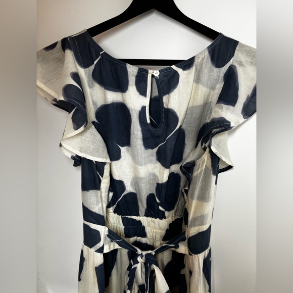 The Odells - Seville Blue and White Ruffle Maxi Dress - Picture 8 of 10